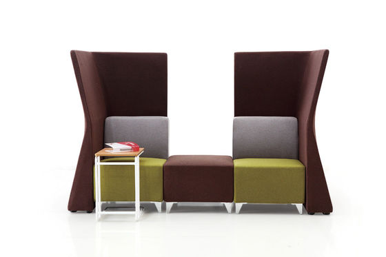 Custom Shared Workplace Fabric Office Lobby Sofa 0.35CBM