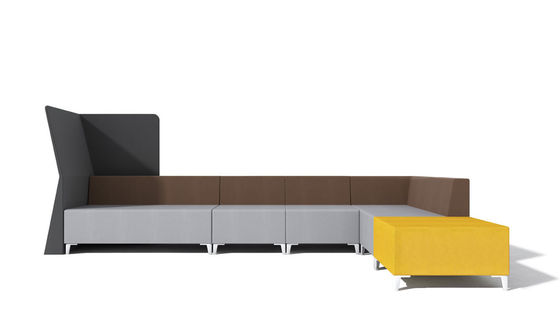 Custom Shared Workplace Fabric Office Lobby Sofa 0.35CBM