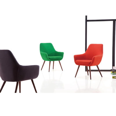 Modern Collaborative Leisure Velvet Armchair Upholstered Fabric