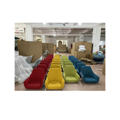 Modern Collaborative Leisure Velvet Armchair Upholstered Fabric