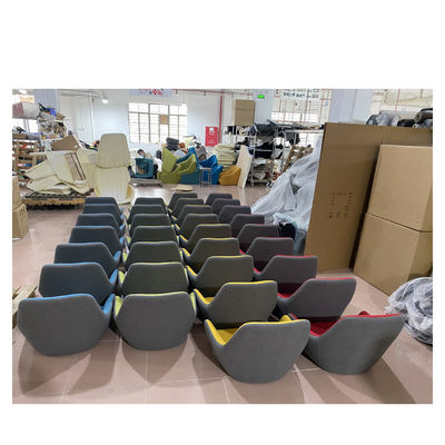 Modern Collaborative Leisure Velvet Armchair Upholstered Fabric