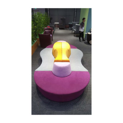 Custom Shared Workspace Furniture Collaborative Lounge Seating bench
