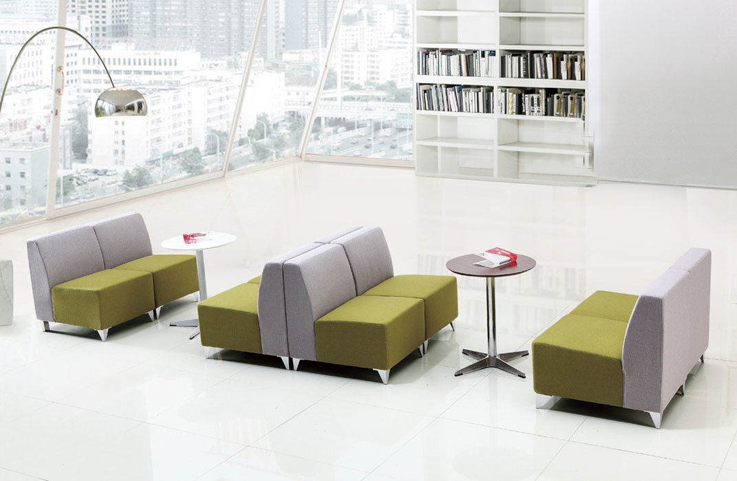 Custom Shared Workplace Fabric Office Lobby Sofa 0.35CBM